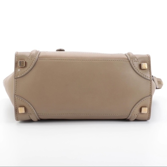 Céline Luggage Tote Micro in Smooth Dark Taupe Calfskin Dune - Picture 7 of 9